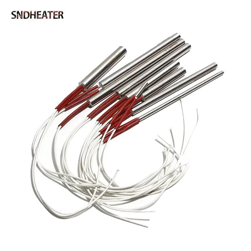 SNDHEATER 5 шт. картридж с одной головкой, сопротивление нагревателя 220 В, 40 мм, 50 мм, 60 мм, 80 мм, литой нагревательный элемент 120 Вт, 150 Вт, 220 Вт, 300 Вт, 400 Вт SNDHEATER 5 шт. картридж с одной головкой, сопротивление нагревателя 220 В, 40 мм, 50 мм, 60 мм, 80 мм, литой нагревательный элемент 120 Вт, 150 Вт, 220 Вт, 300 Вт, 400 Вт