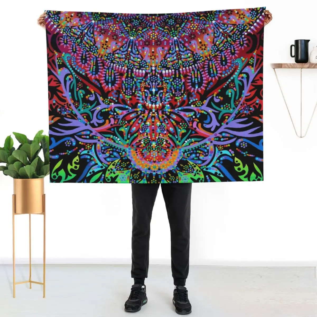 Mandala Energy Throw Blanket Extra Large Throw Giant Sofa Cute Retros anime Softest Blankets