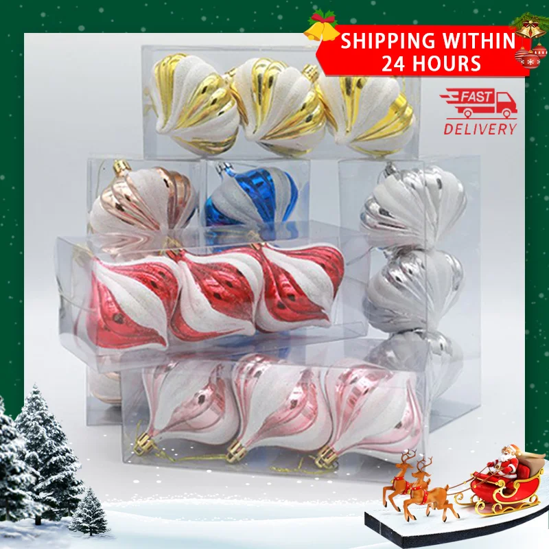 

8cm Christmas Balls Set Christmas Ornaments Toys Party Wedding Decorations Christmas Tree Decorations Christmas Balls New Year