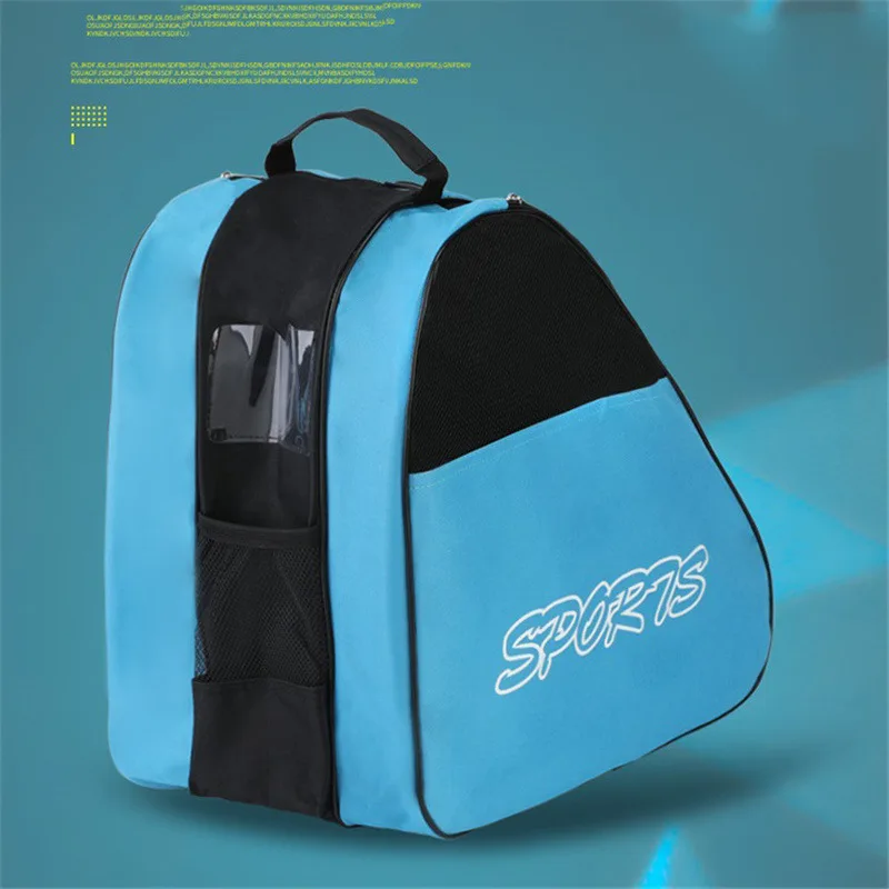 Bolsa portátil para patines en línea, bolsa de gran capacidad para patinaje sobre hielo, transpirable, para niños