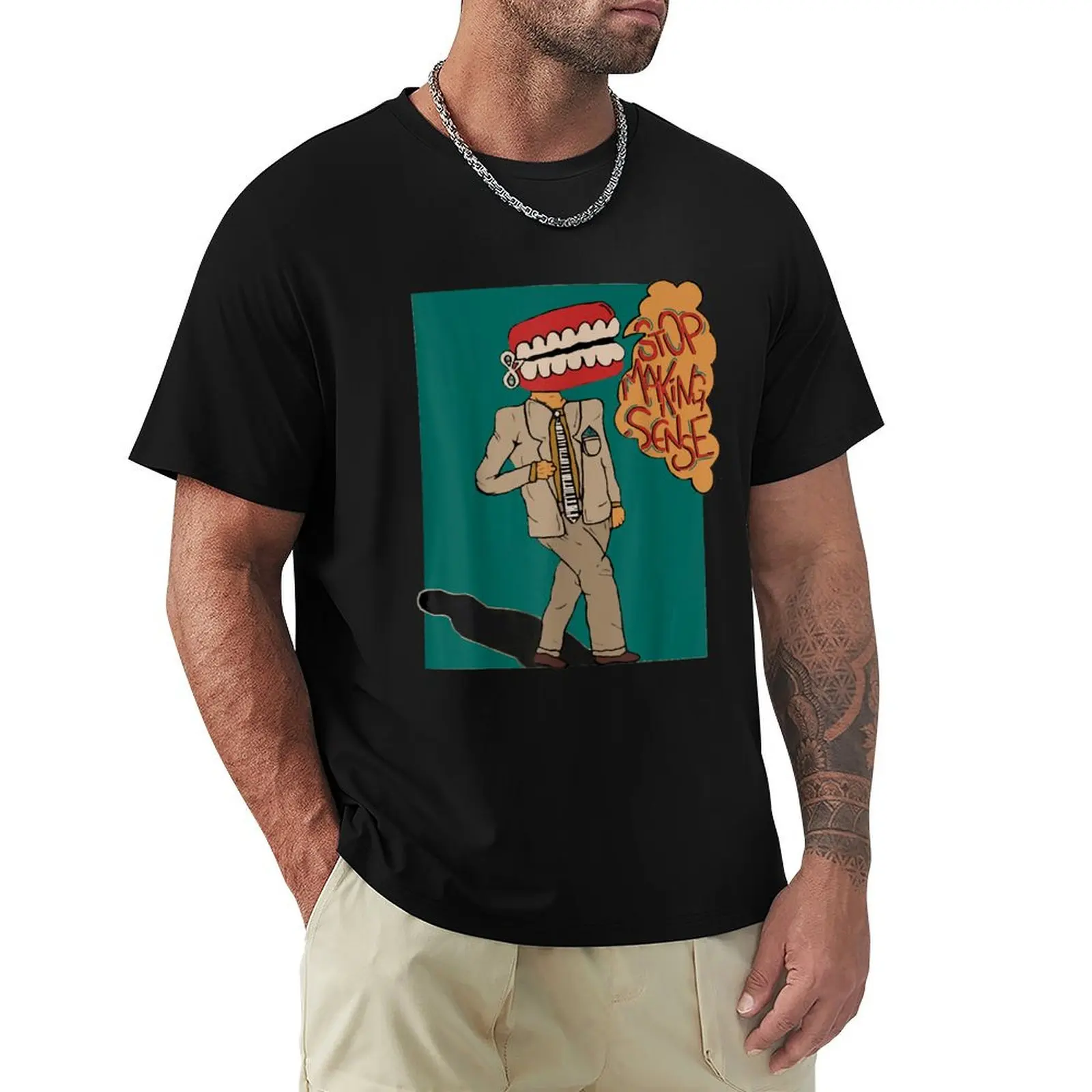 Talking Heads Stop Making Sense T-Shirt Basic Crew Neck Short Sleeve Top
