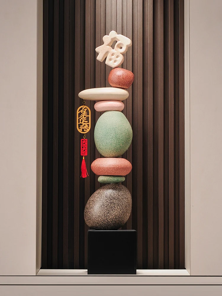 Абстрактный художественный камень для работы, скульптура, керамика, роскошь, вход в гостиную, ТВ-шкаф, статуя, украшение пола, подарки