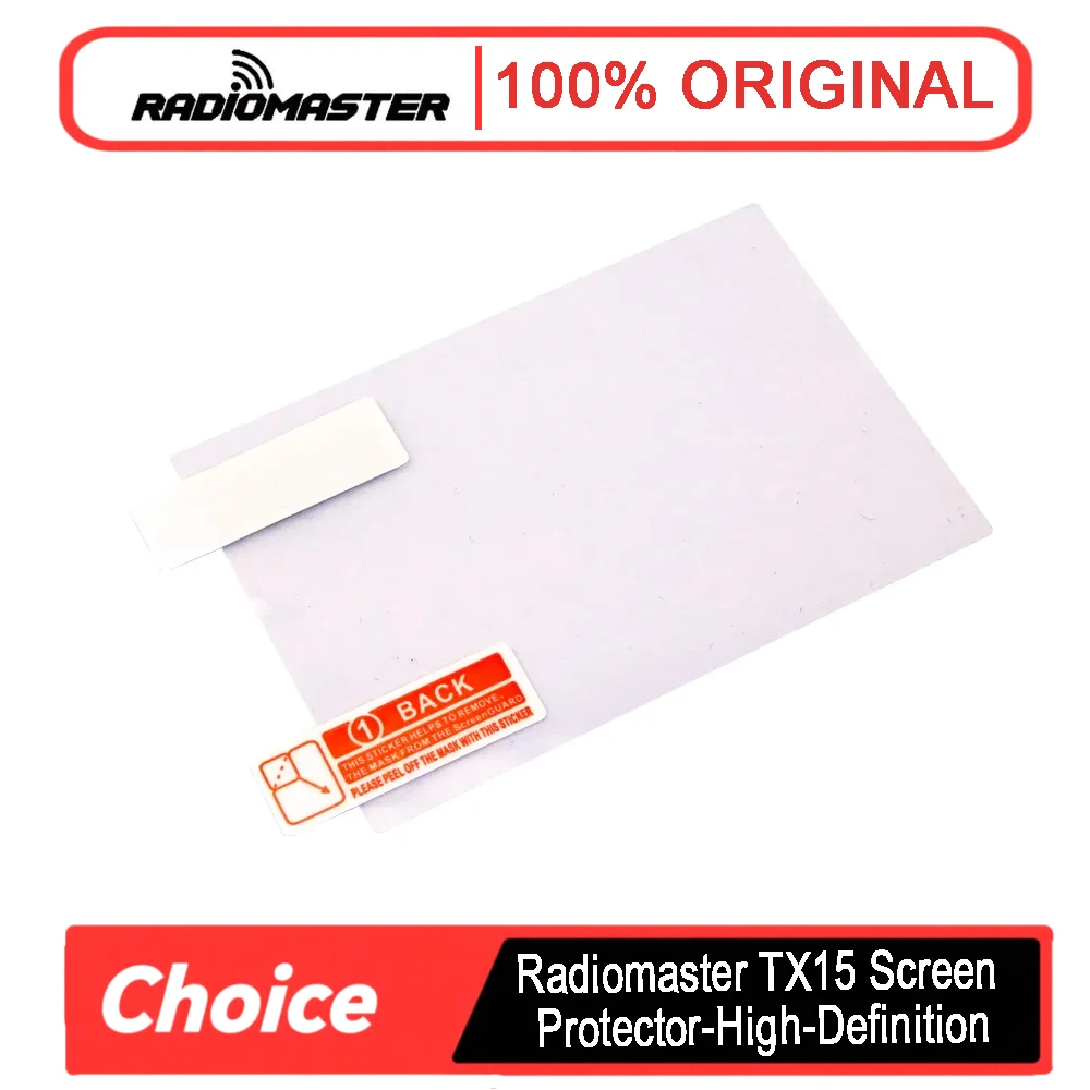 

Защитная пленка для экрана Radiomaster TX15 — прозрачная пленка высокой четкости с защитой от царапин для дисплея радиопередатчика TX15