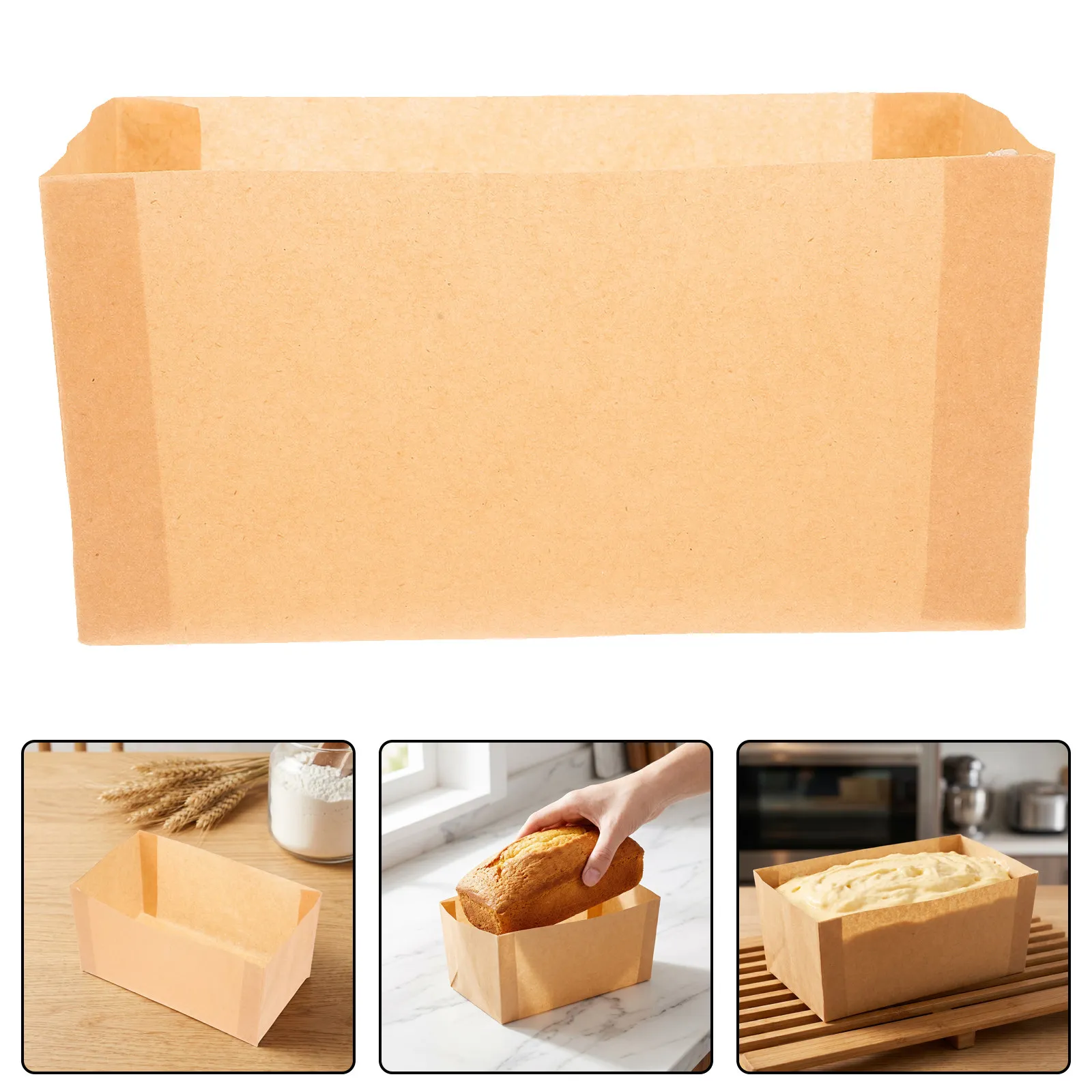 200pcs Unbleached Parchment Paper for Loaf Pan - Precut Non-Stick Loaf Pan Liners, 12 x 9 Inch - Heat-Resistant Baking Sheets fo