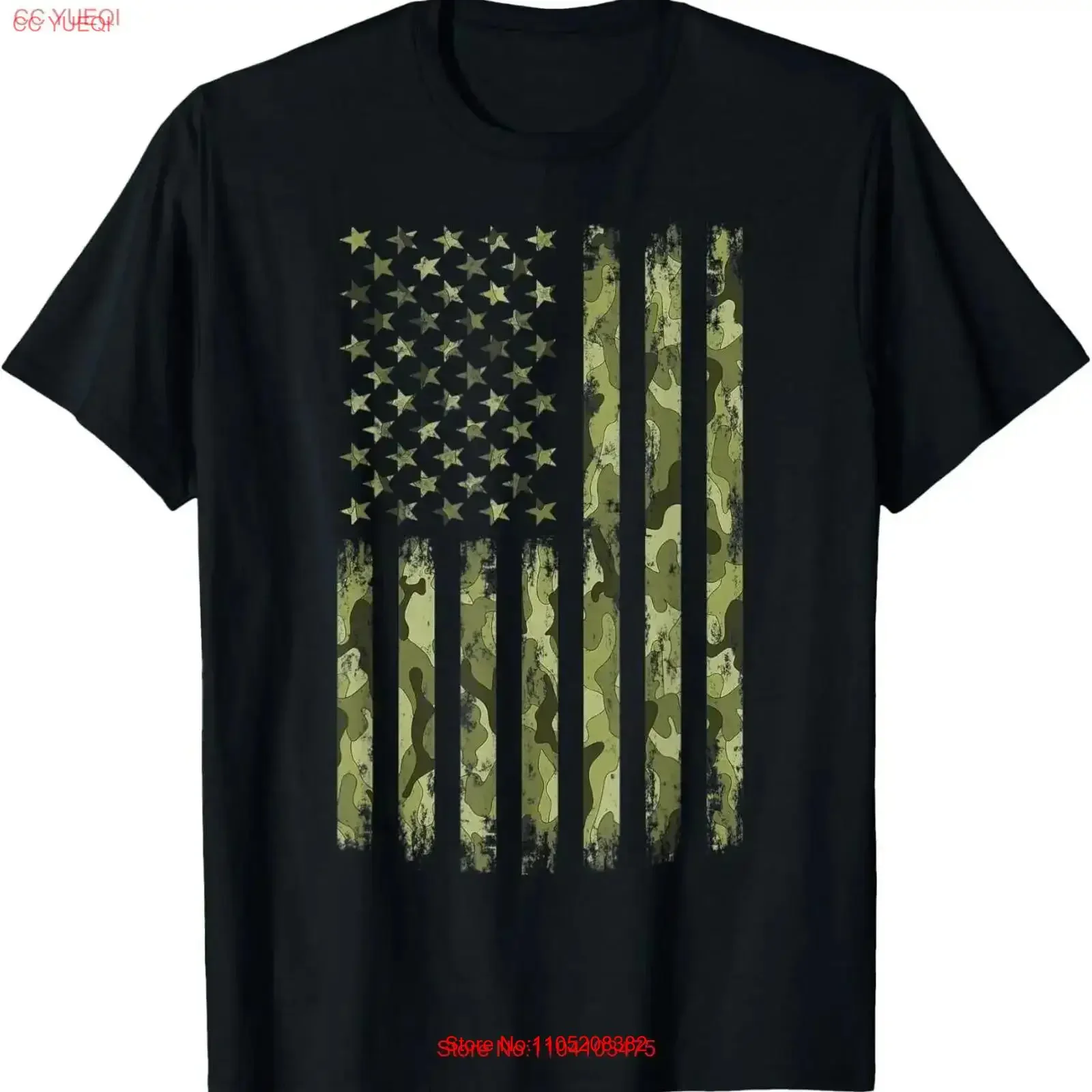 الأخضر كامو العلم الأمريكي الصحراء التمويه التكتيكية العسكرية تي شيرت خمر غسلها أنيق قليلا موضة تنوعا لينة #1