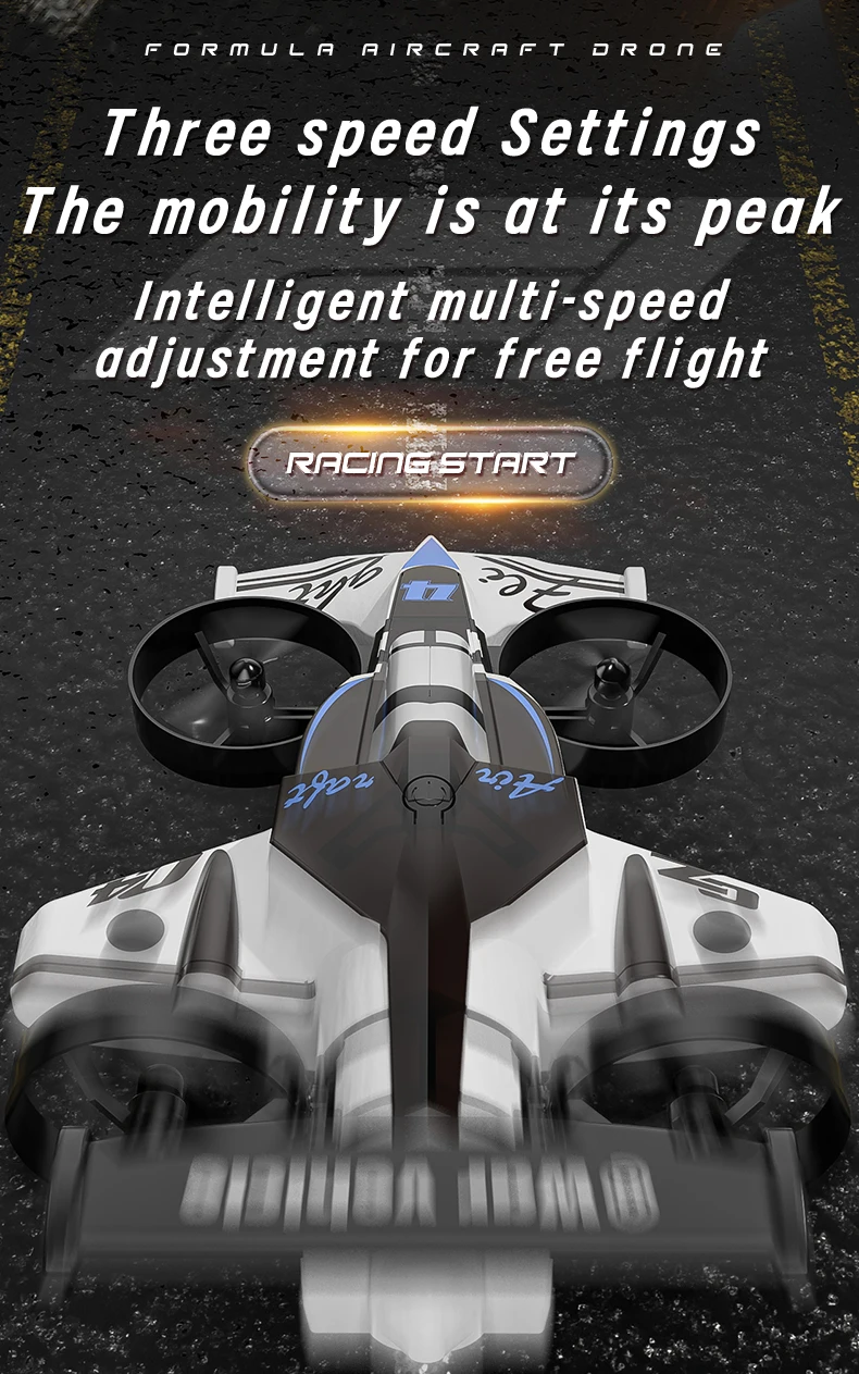 2026 2in1 Amphibious RC Car And RC Plane 2.4G Left and Right Throttle Drift Racing Fixed-wing Aircraft Drone Toys For Children