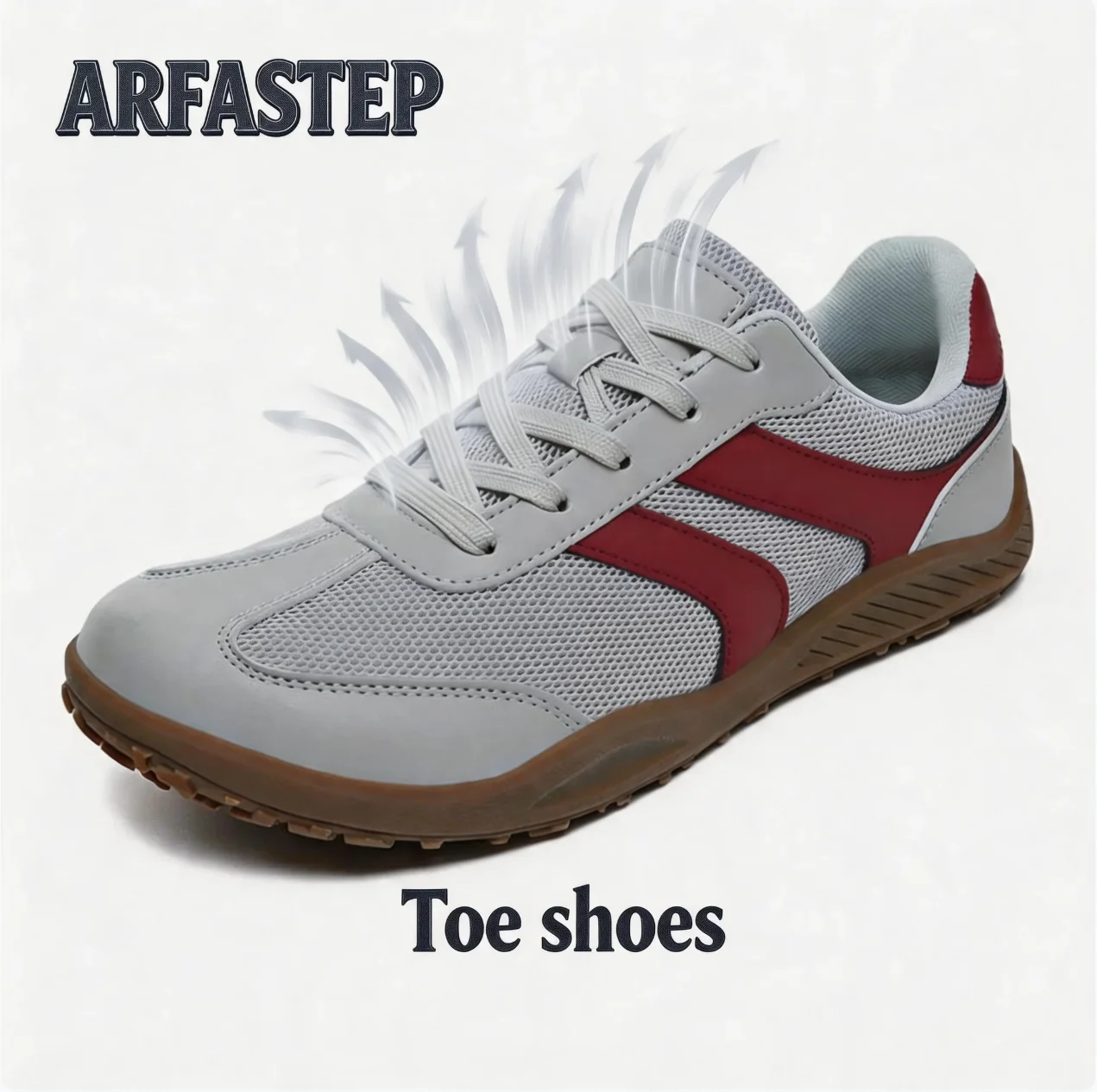 ARFASTEP Wide Toe Shoes Unisex Artificial Leather Barefoot Sneakers Casual Retro Zero Drop Shoes for Women Men