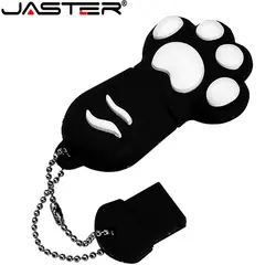 JASTER Cat Paw USB Flash Drives 64GB Colorful Pen Drive 32GB Free Key Chain Memory Stick 16GB Brown Pendrive Red U Disk Blue 8GB