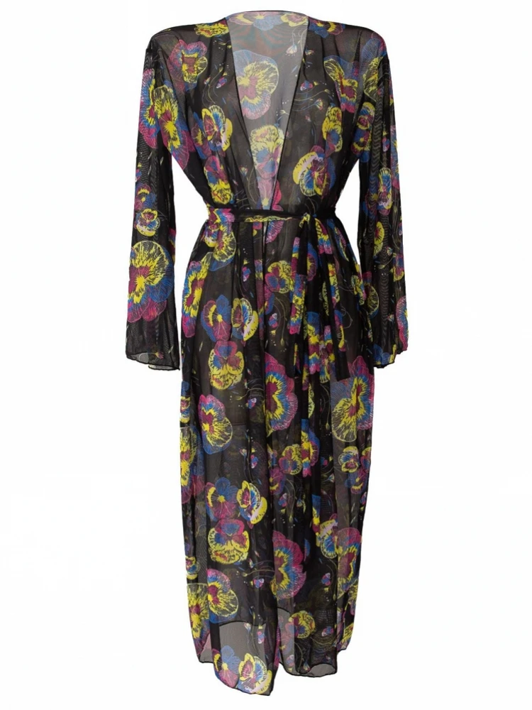 

One Piece Cover Up Beach Kimono For Women Swimsuit Cover Up Wrap Dresses Seaside Bathing Suits Beachwear (excluding Swimsuits)