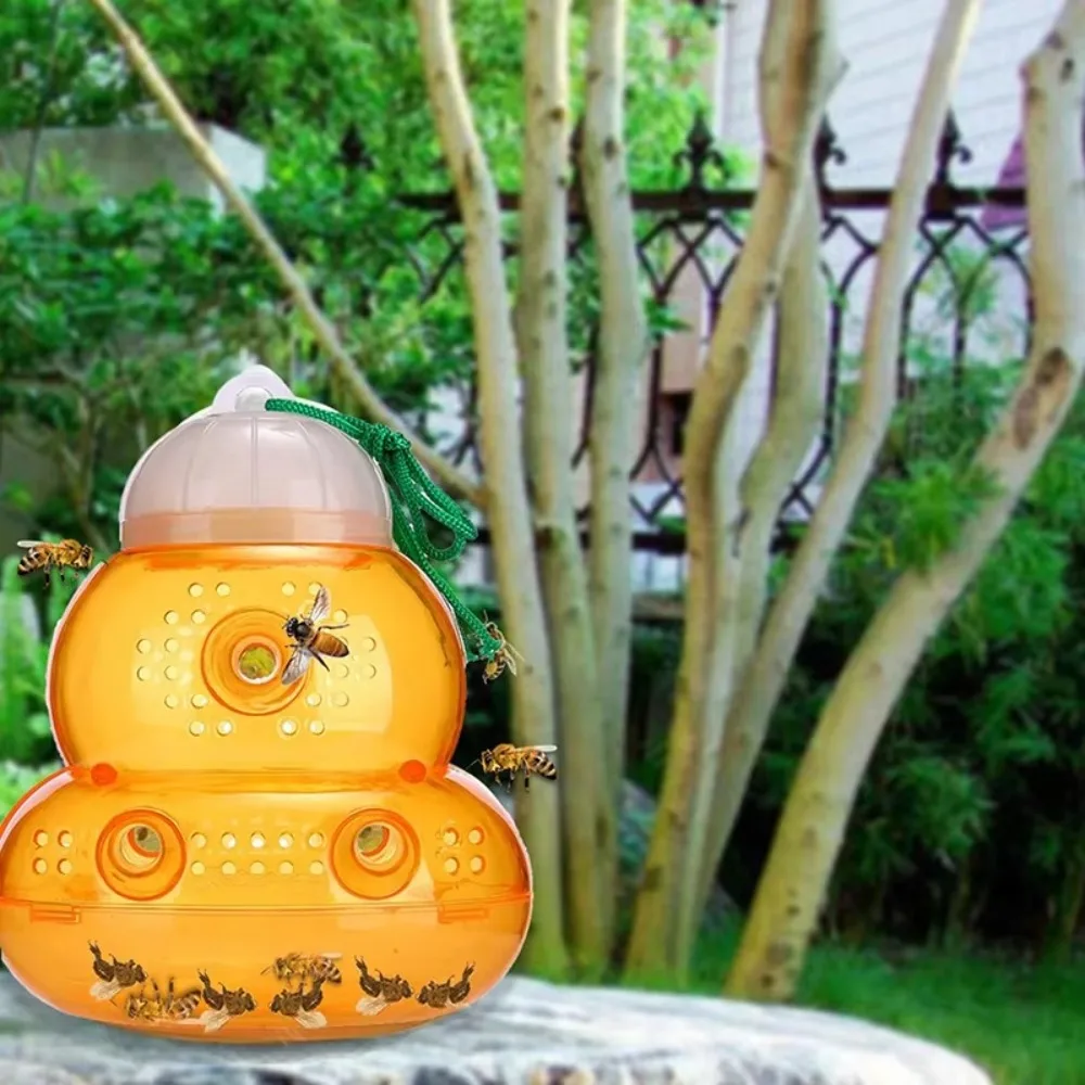 

Новые уличные подвесные ловушки для пчел, многоразовые нетоксичные уличные ловушки для ос, принадлежности для фермы и двора, ловушка для ос для борьбы с вредителями
