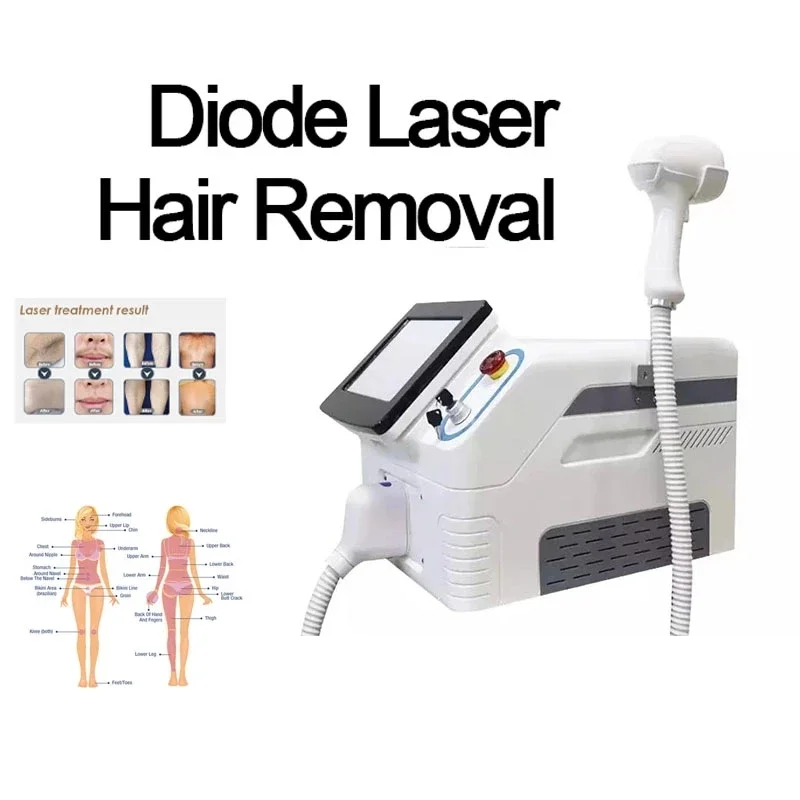 

Professional Salon Equipment 3 Wavelength 755 808 1064 Diode Laser Painless Permanent Hair Removal Machine Price