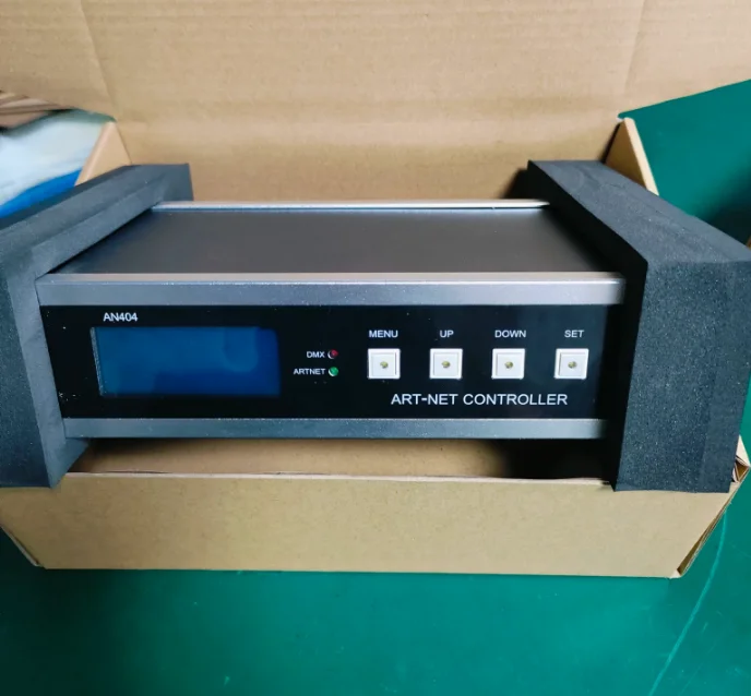 4-Channel Pixel LED Strip Controller with ARTNET/DMX/SPI/SACN, Programmable Digital Decoder for Stage Lighting & LED Displays