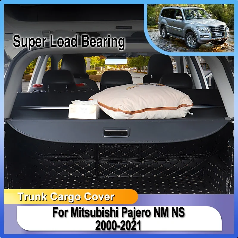 For Mitsubishi Pajero Montero Shogun V73 V93 V97 NM NP NS NT 2000~2021 Retractable Shades Cargo Liners Shelters Auto Accessories