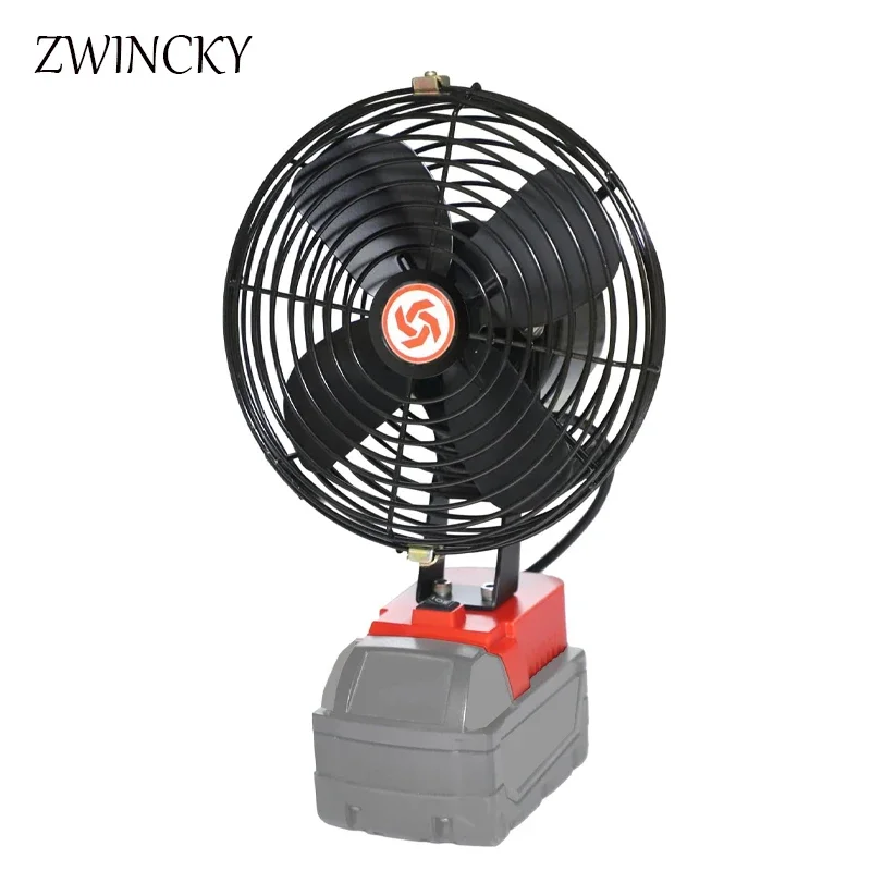 Ventilador de sitio de trabajo inalámbrico para Milwaukee, 18V, funciona con batería, portátil, 2 velocidades e inclinación ajustable, viaje, Camping, taller