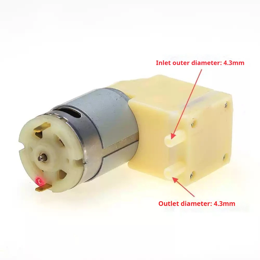 

Small Air Pump Vacuum Pump DC12V Carbon Brush Motor Pump Piston Negative Pressure Pump -80Kpa Vacuum Pump