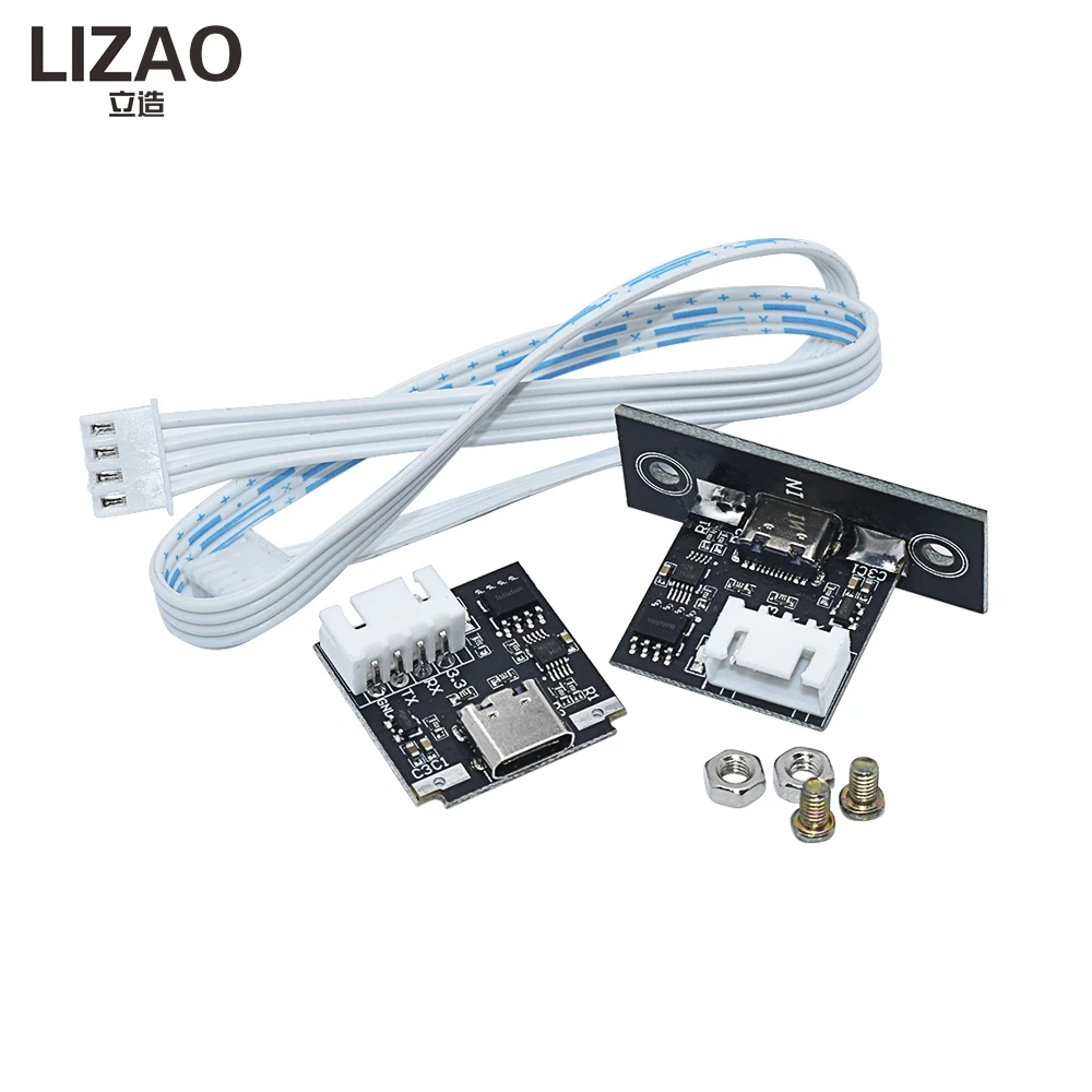 LIZAO USB-C to TTL Isolated UART Serial Adapter Module 3.3V Industrial Grade MCU Firmware Download Cable