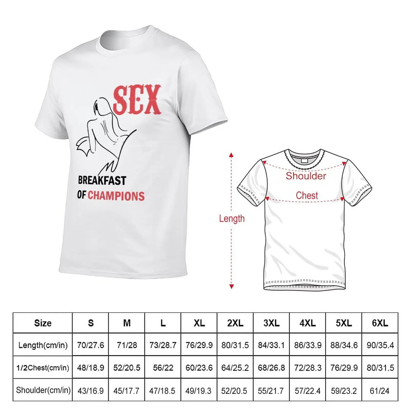 New sex breakfast of champions, naughty T-Shirt sublime t shirt summer top black t shirt funny t shirt men clothings