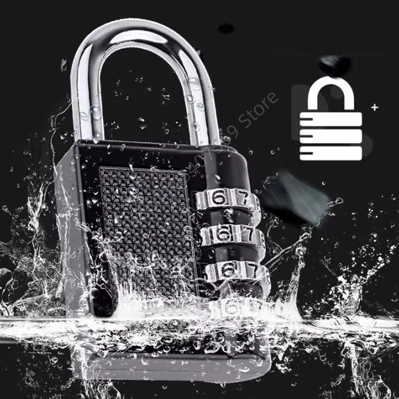 Metal 4 Digits Password Code Combination Padlock Zinc Alloy Outdoor Waterproof Anti-rust Luggage Compartment Lock/Locker Lock
