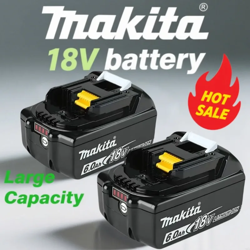 

【DHL DELIVERY】100% new Original Makita 18V 6Ah/5Ah Lithium Battery,For Makita BL1860 Replacement Battery