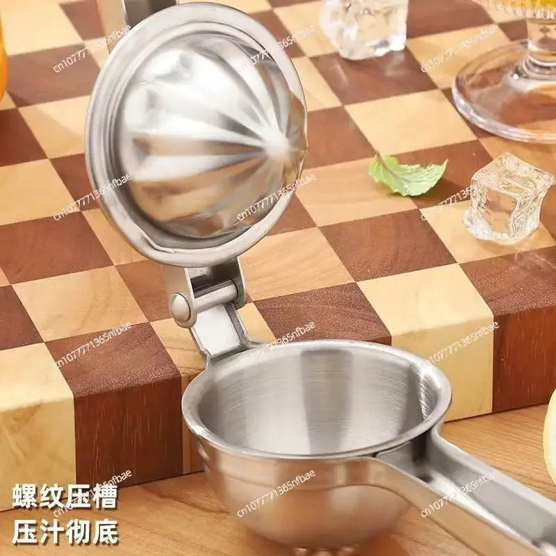 316L Stainless Steel Manual Lemon Squeezer Heavy Duty Hand Press Fruit Juicer Citrus Press Orange Lime Squeezer for Home Kitchen