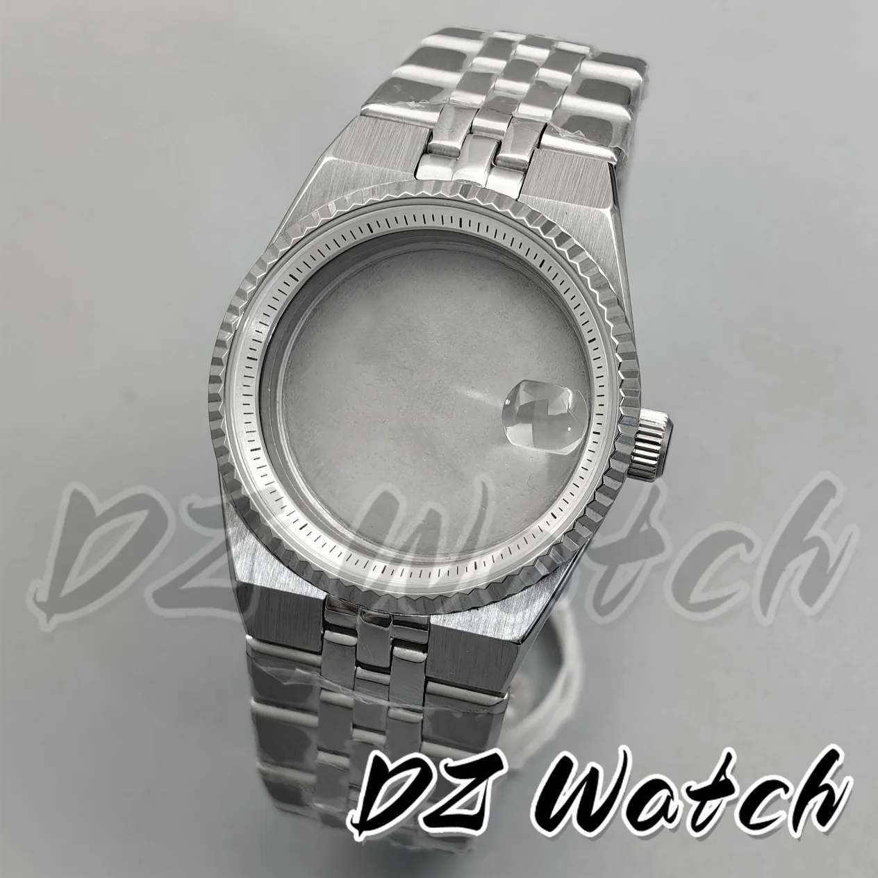 

DZ 36 мм 40 мм мужской высококачественный серебряный корпус для часов Land-Dwelwe для NH35 детали часов с механизмом сапфировое стекло водонепроницаемая коробка для часов