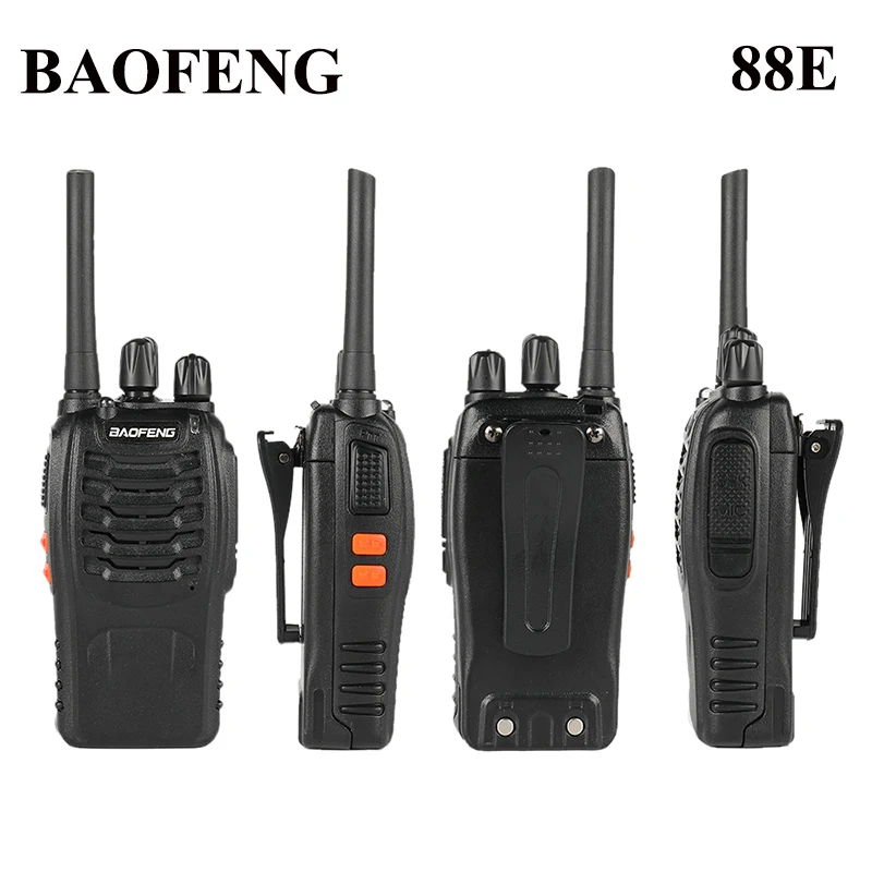 Imagem -03 - Baofeng Bf88e Walkie Talkie Interphone sem Fio Freqüência Europeia ao ar Livre Hotel Interior Handheld Interphone Pcs por Pacote Pmr