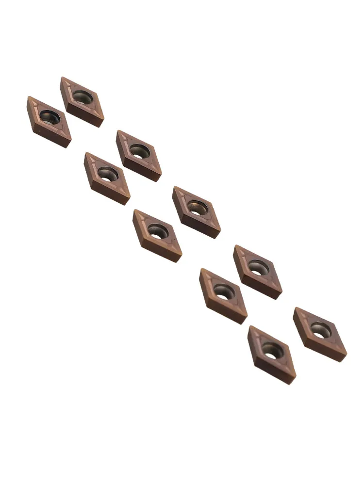 

Carbide Inserts W/Wrench Gold Processing Steel US735 12x7x2mm 87mm Carbide PVD DCMT21.51 For Lathe Tools For SDUCR