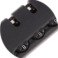 【F】Для дорожного багажа, чемодана, кода, противоугонный фиксированный замок, аксессуары для сумки на цепочке, черный пластиковый 3-значный комбинированный замок