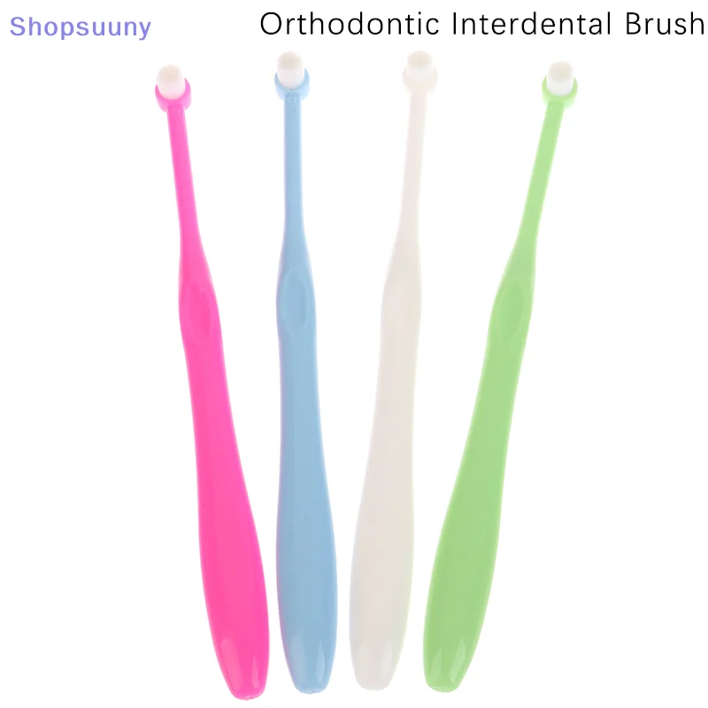 [SU] Interdental Brush Single-Beam Soft Teeth Cleaning Toothbrush Oral Care Tool Small Head Soft Hair Implant Adult[SU]
