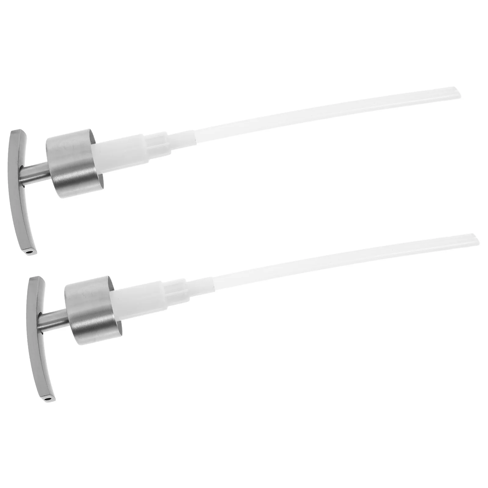 2Pcs Rustproof Stainless Steel Soap Dispenser Pump Replacement for High Viscosity Liquids Lotion Shampoo Refill Bathroom