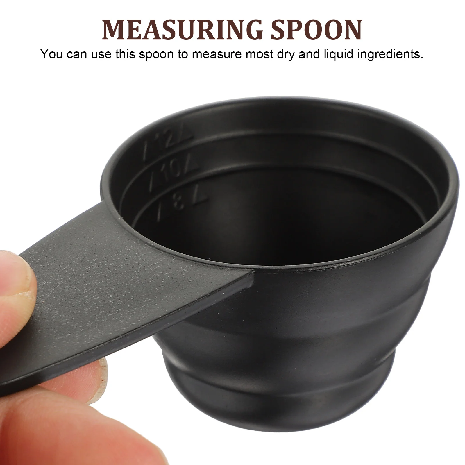 5 Pcs Plastic Measuring Spoon Cups Adjustable Tea Measure Coffee Scoop Portion Espresso Spoons Milk