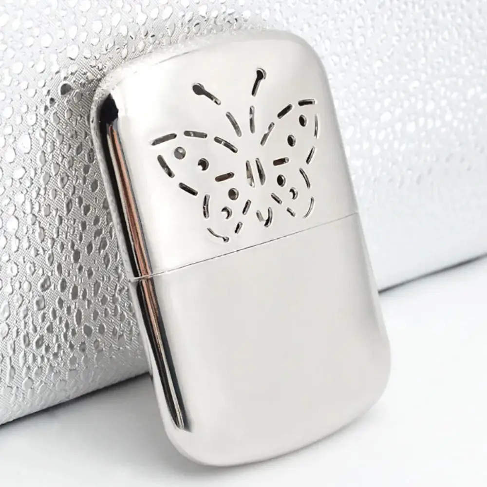Portable Zinc Alloy Fuel Hand Warmer Constant Temperature Reusable Pocket Hand Warmer Ultralight Vintage Handy Hand Heater Gift