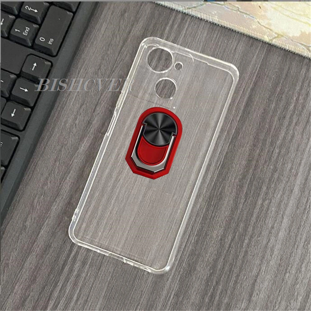 Magnet Phone Case For Blackview Color 8 6.75" Color8 Oscal Modern Modern8 Shockproof Soft TPU Silicone Cover With Ring Holder