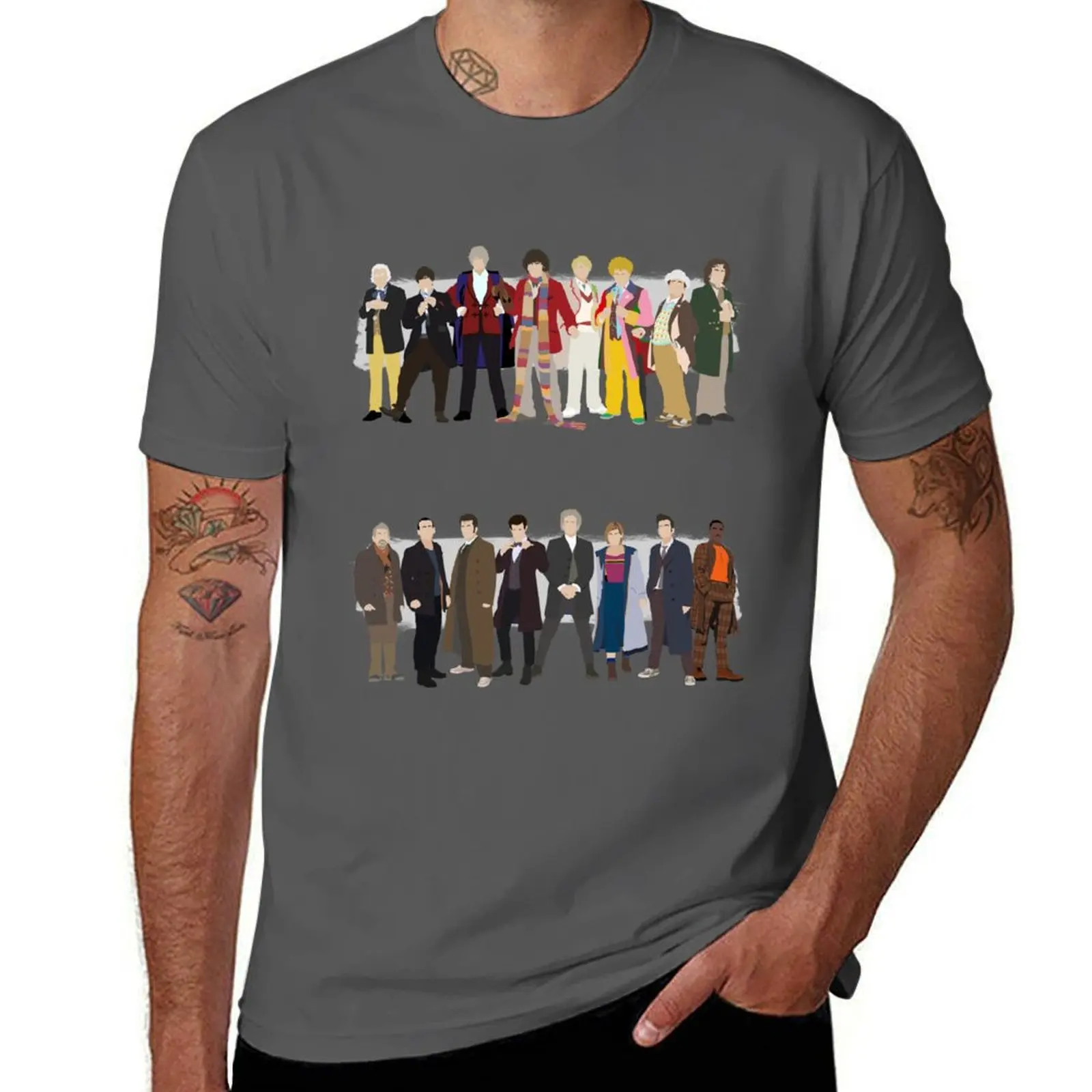 Футболка The 15 Doctors, мужская хлопковая футболка для мужчин, хлопковая забавная черная хлопковая футболка, простая мужская упаковка, футболка