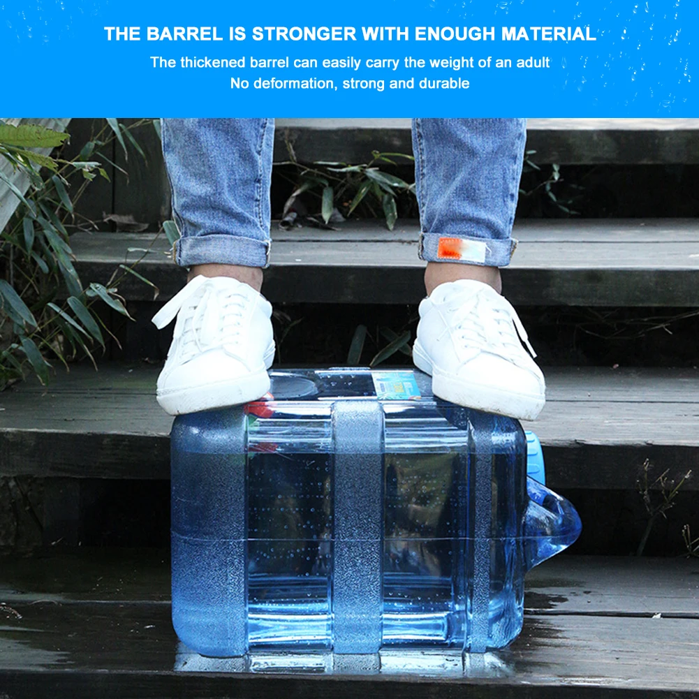 حاوية مياه محمولة مع حنفية ذات سعة كبيرة لخزان المياه للتخييم، حاوية تخزين المياه للمشي لمسافات طويلة وجولة القيادة الذاتية