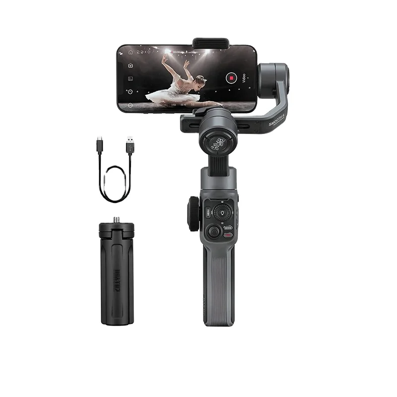 ZHIYUN  Handheld Stabilizer Smooth 5  ,3-Axis Smartphone Gimbals for iPhone 13 PRO with Fill Light