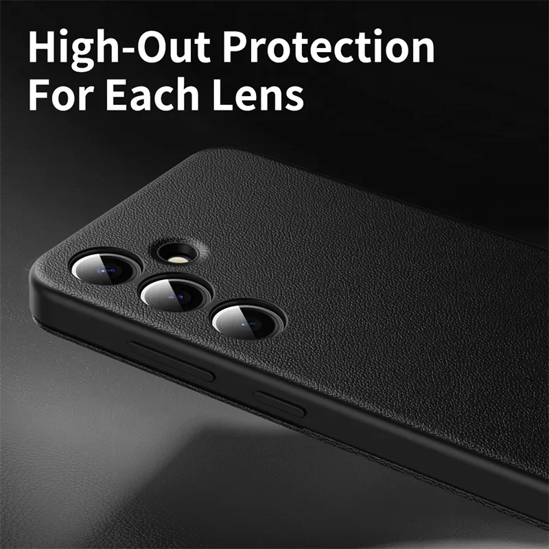 حافظة لهاتف سامسونج جالاكسي S22 S23 S24 S25 Ultra 25 Plus حافظة أصلية من جلد البولي يوريثان Pocke فليب شاشة ذكية غطاء نافذة شفاف