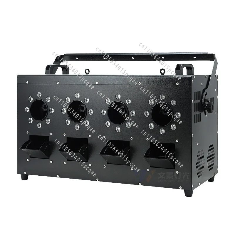 Professional Performance, Wedding, Bar, Large-scale Bubble Stage Fog Bubble Machine - Four Nozzle Led Fog & Bubble Maker