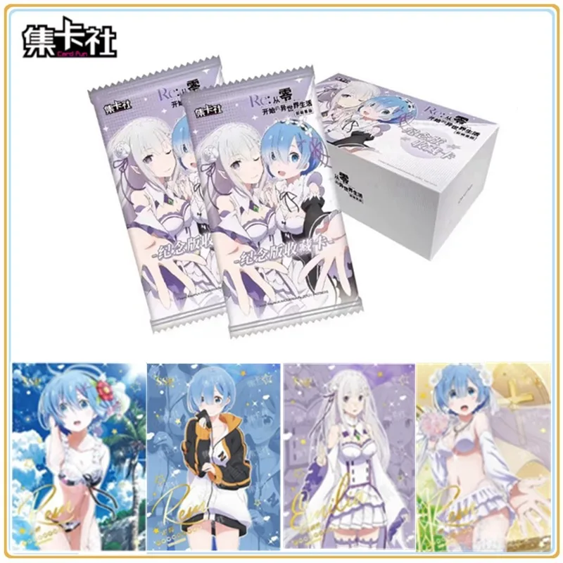 

Card.fun New Re: Life in A Different World From Zero Коллекционные карты для детской игры Аниме Карточные настольные игрушки Рождественские подарки