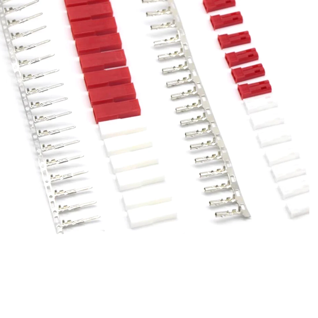 10 SETS JST 2-Pin Male Female Connector Plug  Red White Color Wholesale