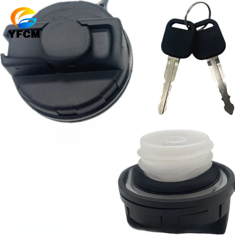 Excavator Parts Locking Diesel Fuel Tank Cap with Key for Jiangling Shunda Kaiyun Kairui