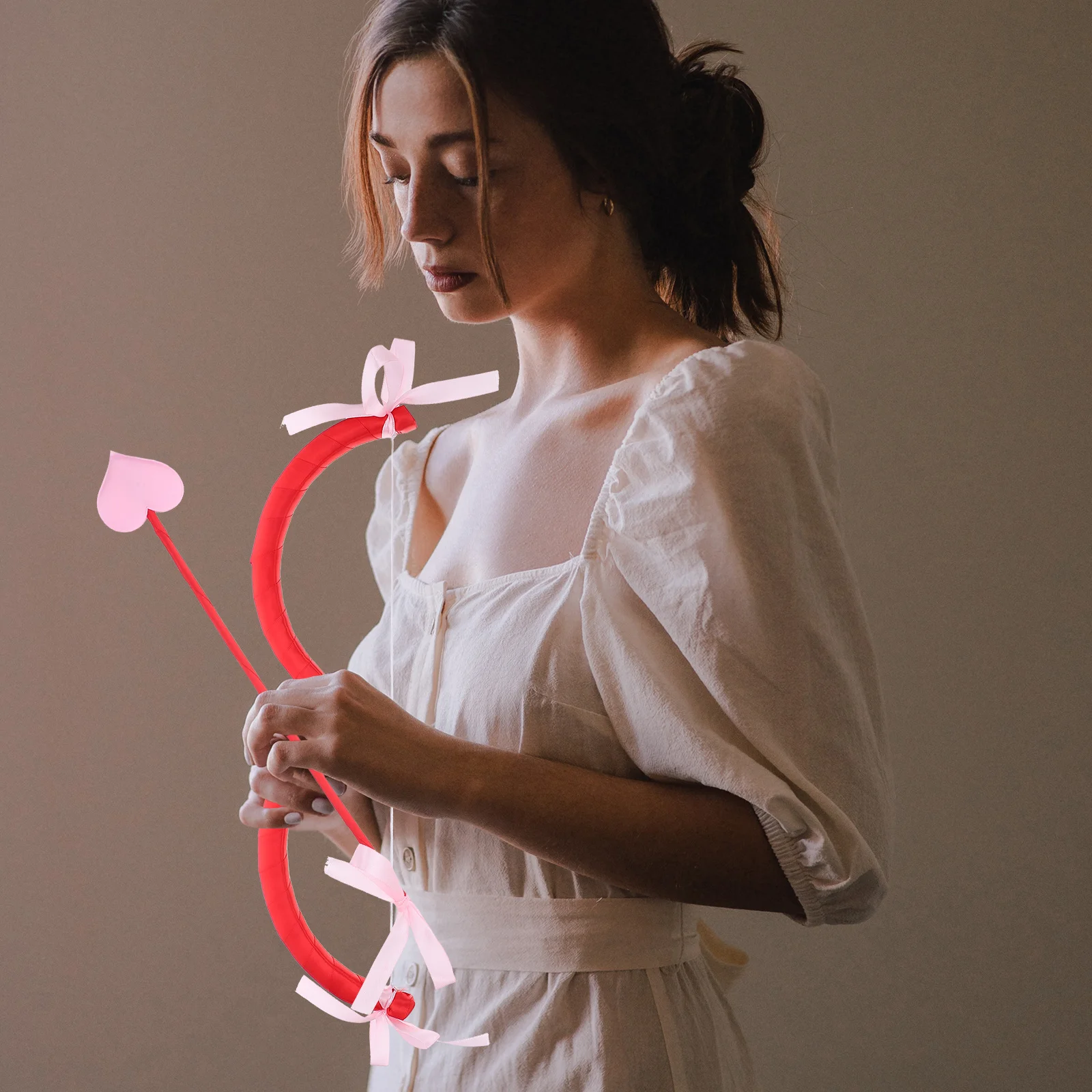 Costume de cupidon pour la saint-valentin, accessoire en mousse avec nœud et flèche pour vacances, fête de mariage, accessoires de Cosplay