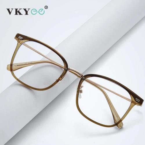 VICKY, nuevas gafas simples de moda para hombre, gafas antiluz azul TR 90, gafas para miopía para mujer, se pueden personalizar con prescripción HM878