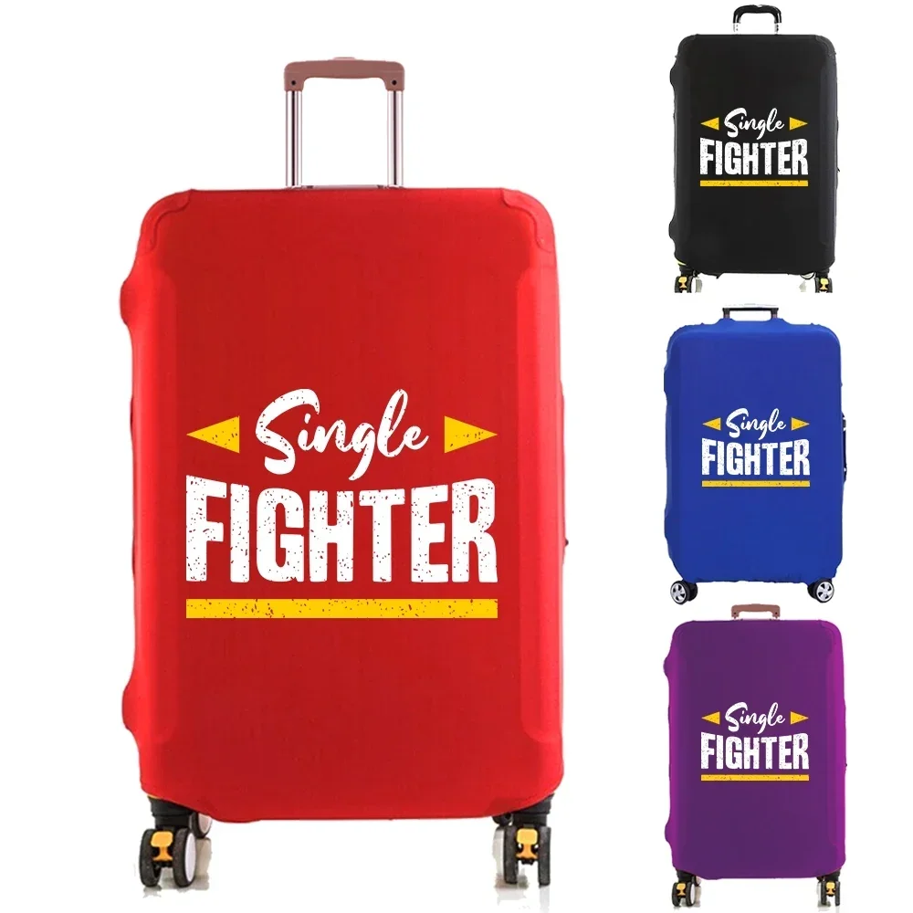 Luggage Cover Suitcase Protector Single Fighter Letter Thicker Elastic Dust Cover for 18-32 Inch Trolley Case Travel Accessories