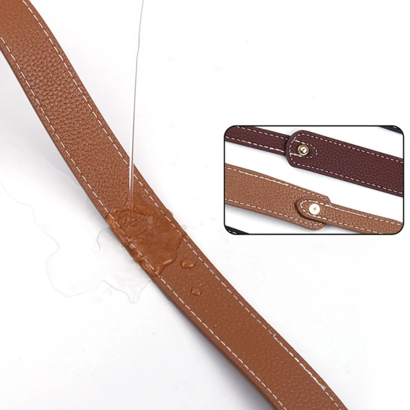 PU Leather Strap for DIY Lady Purse Crossbody Bag Strap Lychee Texture Strap