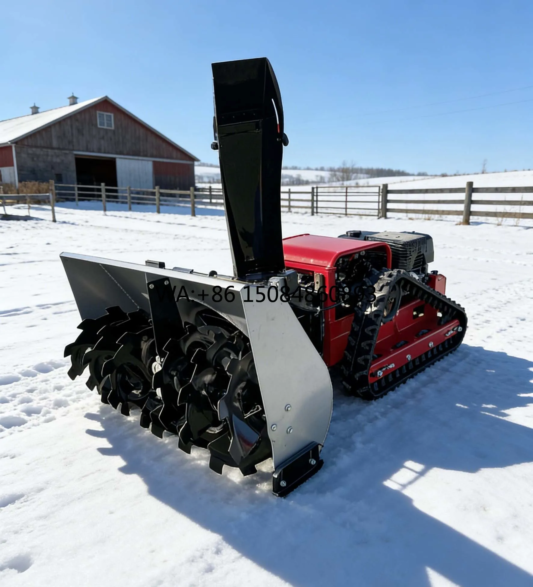 Gardeninggardening ToolsGardeningHigh-Power Remote Snow Removal Robot Farm Road Snow Blower Plow Shovel 8000 M²/Hgardening Tools