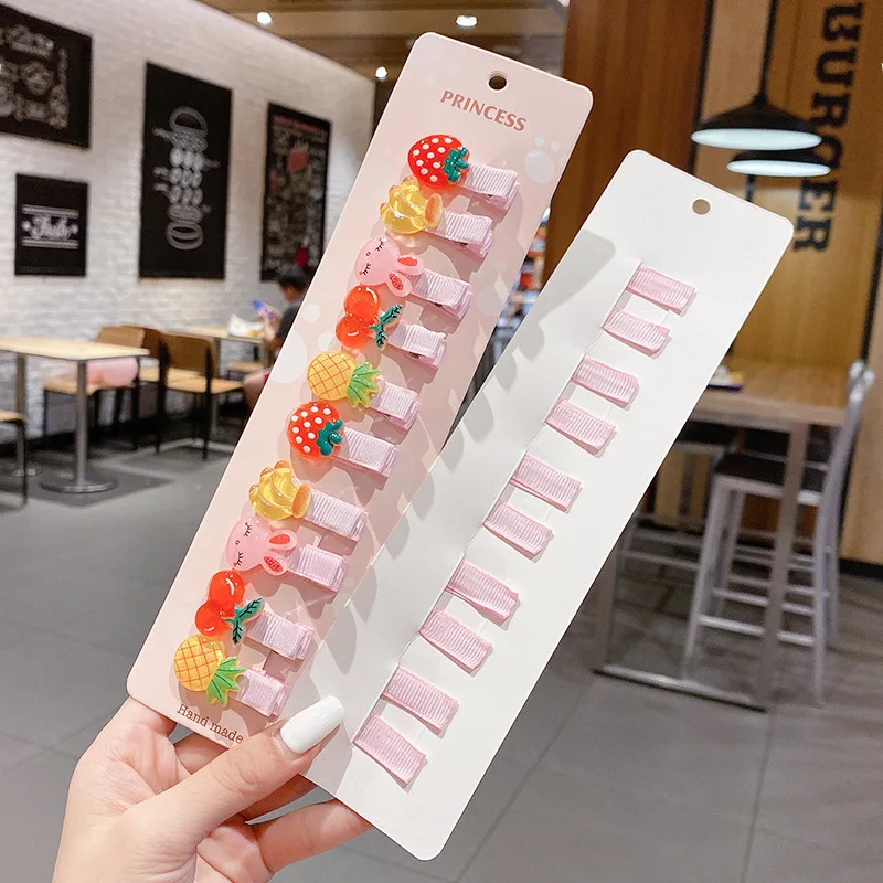 مشابك شعر للأطفال ، لا تدفئ ، الفتيات لديهن منقار البط ، حجم أقل ، دقات طفل ، إكسسوارات أطفال ، باوبو ، بطة صغيرة #4