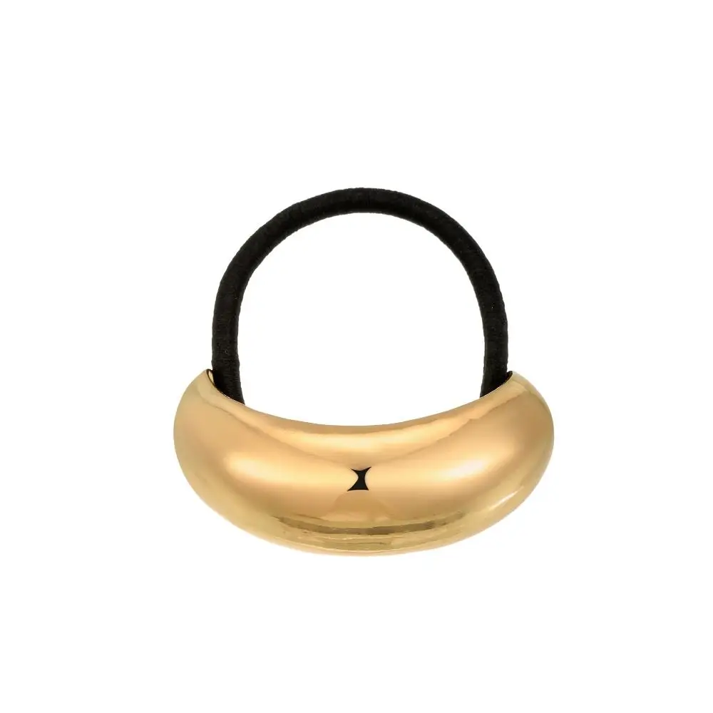 

Creative Geometric Metal Fashion Hair Ties Elastic Gold color Ponytail Holder Punk U-shaped Hair Band Hair Accessories
