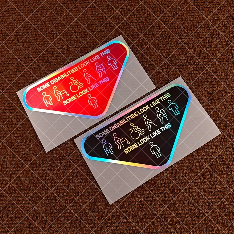 

1 шт. наклейка «Видимые и невидимые для людей с ограниченными возможностями» — модный выбор для автомобильных бамперов, журналов и чехлов для планшетов,