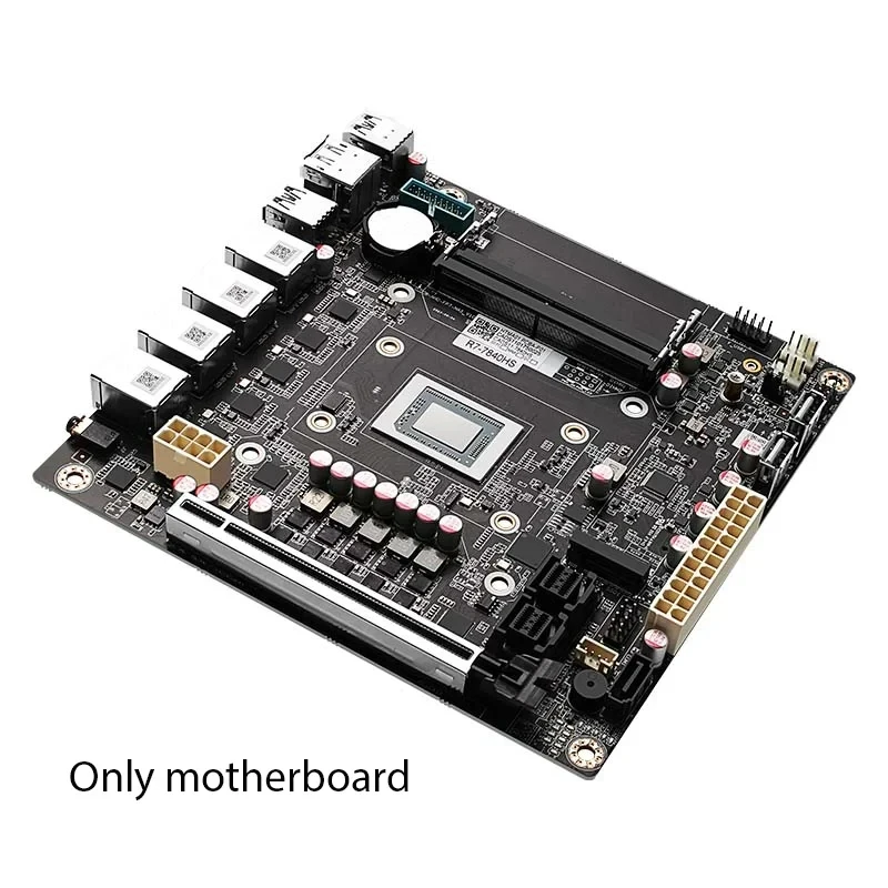 9-Bay AMD R7 7840HS 7940HS Demon Board/USB4/4x i226-V 2.5G LAN 9xSATA3.0 2xM.2 NVMe PCIE X16 2xDDR5 17X17 ITX Soft Router